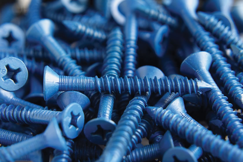 Image of blue screws